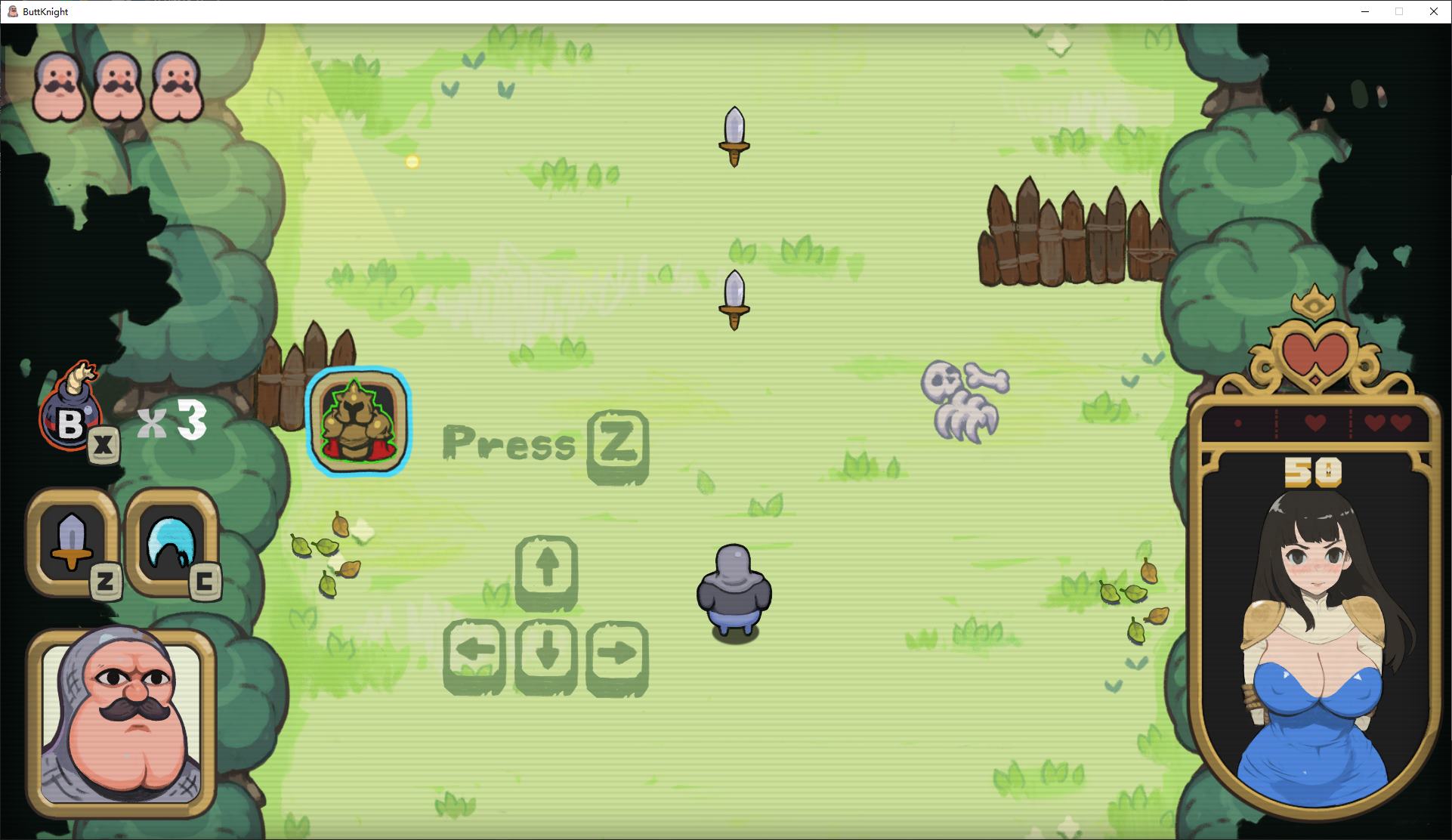 【欧美ACT/中文/动态】ButtKnight steam步兵中文版【新作/2.2G】